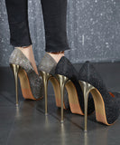 16CM ハイヒール パンプス ピカピカ 2色 新作 脚長効果 ゴージャス MY5-XL-MY-258-153