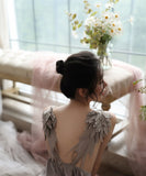 翼 小悪魔 3色 セクシー 谷間魅せ 肌見せ パジャマ スリップドレス MY2033