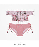 花柄 ビキニ プリーツ 可愛い 韓国スタイル 水着 ストラップ XH7-DP- A19278