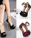 美脚 大きいサイズ ハイヒール レディース 16cmヒール ラ サンダル ジュース MY5002