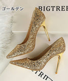 パンプス ハイヒール 新作 ピカピカ 8色 高見え MY5-DS9219-1