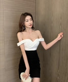 肌見せ スイート 大人 レディース セクシー キャバドレス ミニドレス MY2083