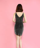 異素材【新カラー・超人気作・複活】パール ピカピカ 指名up 確実 セクシー えちえち ミニドレス キャバドレス YN1082-2