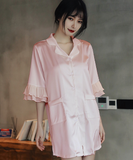 パジャマ ルームウェア フリル 清楚感 かわいい セクシー 肌触りの良い XY-XE-2139