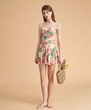 【スカート付き・2点セット】水着 ビキニ モノキニ タンキニ 新作 かわいい 露出控え 体型カバー 着瘦せ MY7-GM-ADN-5