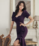 キャバドレス ミニドレス フリル 高見え セール 新作 MY2-MLS4742