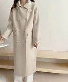 【3色】カシミヤ コート  高品質  チェスターコート オーバーサイズ  ウール XH2-BQL004