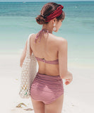 新色追加‼レベルアップ 爆売れ 再入荷 チェック柄 かわいい ビキニ 水着 タンキニ モノキニ YN7014-KDS1831