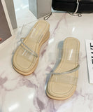 3色 ピカピカ 透明 新作 サンダル スリッパ かわいい 高見え MY5-XB-125