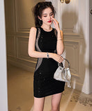 キラキラ  ミニドレス パーティー用 披露宴  二次会  LT2-JY5825