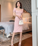 真珠 ドレス  パーティードレス  高級感  着瘦せ 二次会 LT2-JY9516