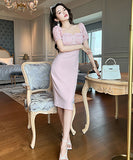 真珠 ドレス  パーティードレス  高級感  着瘦せ 二次会 LT2-JY9516