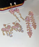 【8タイプ】ピアス ピンク系 新作 かわいい ゴージャス 高見え MY2-BY-HE9415