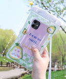 【23type】10.5×22cm 可愛い携帯防水カバー 携帯防水ケース お風呂ダイビング海水浴  スマホカバー XH9-YY-YY22-1