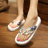 【2点目50％OFF】【9タイプ】ビーチサンダル 厚底 花柄 軽い 履き心地 おしゃれ  滑り止め MY5-WL-XMB001