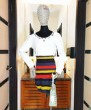 即日発送可能【一枚だけ】自社 デザイナー 製品 ニット ミニドレス ピカピカ 新作 YJ009