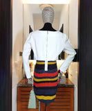 即日発送可能【一枚だけ】自社 デザイナー 製品 ニット ミニドレス ピカピカ 新作 YJ009