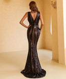 ビーズの長いイブニングドレスセックスyイリュージョン人魚クリスタルパ XY2-PC-M0449