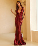 ビーズの長いイブニングドレスセックスyイリュージョン人魚クリスタルパ XY2-PC-M0449