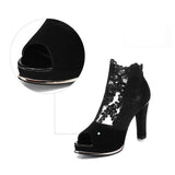 2色 刺繍 高見 披露宴 宴会 ハイヒール パンプス MY5010