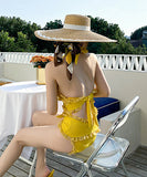 ビキニ リボン 水着 レース パッチワーク おしゃれ 大人可愛い 海辺花火 温泉 XH7-DP- A21064