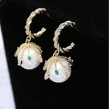 真珠の耳リング  YN3011