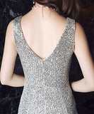 【6色】キラキラ パーティー 宴会Ⅴネック 谷間魅せ 華奢感 演奏会 誕生日 マーメイドドレス XH2-YFTK-YFCK028