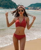 6色 新作 水着 ビキニ 日光浴 夏 海辺 かわいい 谷間魅せ 高見え ビーチ MY7-KSD1863