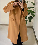 【3色】カシミヤ コート  高品質  チェスターコート オーバーサイズ  ウール XH2-BQL004