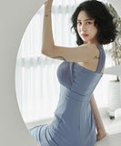 【blue&white】キャバドレス セクシー タイトドレス 個性的 お洒落 XH2-ZED880476E49