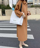 【3色】カシミヤ コート  高品質  チェスターコート オーバーサイズ  ウール XH2-BQL003