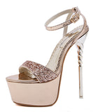 ２色 セクシー ハイヒール 脚長効果 おしゃれ キラキラ XH5-XL-ALT-1111-1