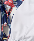 花柄 水着モノキニ タンキニ ビキニ 新作 着瘦せフリル XH7-JX201088S1