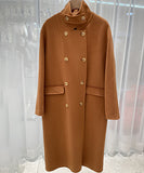 【3色】カシミヤ コート  高品質  チェスターコート オーバーサイズ  ウール XH2-BQL004