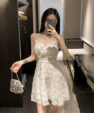 【2色】ゴージャス 可愛い パーティードレス キラキラ 肌見せ XH2-MLS7069