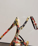 花柄 ハイヒール キャバクラ 蝶 ユニーク 脚長効果 可愛い XH5-XL-MY-9966-206