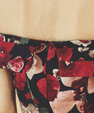 花柄 セクシー オフショルダー エレガント 気質 宴会 パーティー XH2-ZED88703E