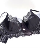 【４色】上下セット レース ブラ セクシー リボン ボリューム XH-XQ2016