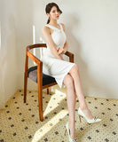 【blue&white】キャバドレス セクシー タイトドレス 個性的 お洒落 XH2-ZED880476E49