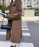 【3色】カシミヤ コート  高品質  チェスターコート オーバーサイズ  ウール XH2-BQL003