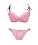 【６色】勝負下着 リボン 可愛い レース ボリューム感 XH9-MMZ9169