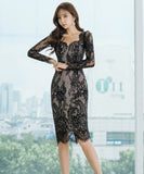 ミニドレス キャバドレス レース セクシー ゴージャス 着痩せ MY2-MLS4560