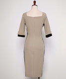 セクシー 秋の定番 キャバドレス 姉 スクエアネック OL エレガント XH2-ZED880384E49