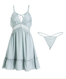 【4色】セクシー パジャマ 透かし彫り かわいい レース バックレス ルームウェア XH8-GR1290