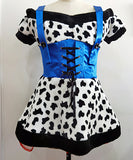 【入金後2日間以内発送可能】【5点セット】 ダルメシアン アニマル コスプレ サスペンダー風 可愛い XH2-XL2015