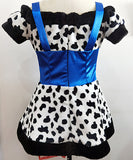 【入金後2日間以内発送可能】【5点セット】 ダルメシアン アニマル コスプレ サスペンダー風 可愛い XH2-XL2015