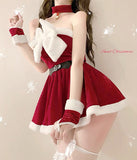 可愛い サンタ服 ミニドレス キャバドレス 新作 ふわふわ サンタベビー LT2-XJ8665