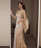 人魚美姫  キラキラ  ゴージャス パーティードレス 披露宴  コンサート  年末演芸  上品  LT2-MDS10/15-2