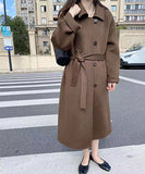 【3色】カシミヤ コート  高品質  チェスターコート オーバーサイズ  ウール XH2-BQL003