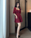 大人 かわいい 清楚感 パーティー キャバドレス ミニドレス XY2-YM8628